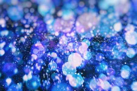 glittering shine bulbs lights background:blur of Christmas wallpaper decorations concept.holiday festival backdrop:sparkle circle lit celebrations display.の写真素材
