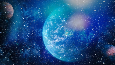 Star field in deep space many light years far from the Earth.の写真素材