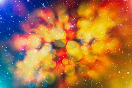 Christmas glittering lights backgroundの写真素材