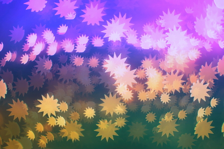 Abstract bokeh background. Christmas Glittering background. Abstract christmas background. Glittering Christmas background. Yellow christmas background Glitter christmas background.の写真素材