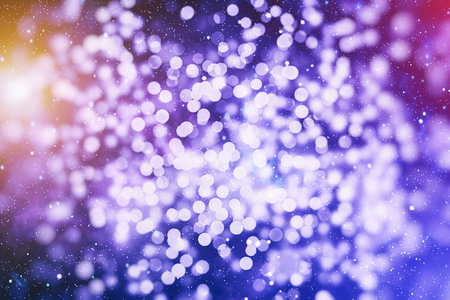 Abstract bokeh background. Christmas Glittering background. Abstract christmas background. Glittering Christmas background. Yellow christmas background Glitter christmas background.の写真素材