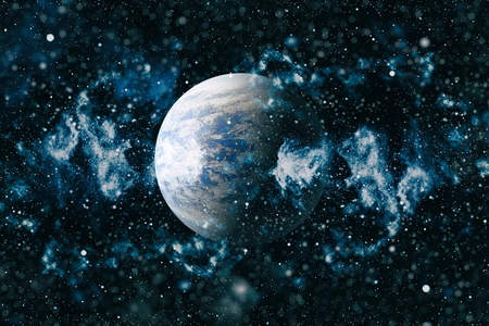 planets, stars and galaxies in outer space.の写真素材