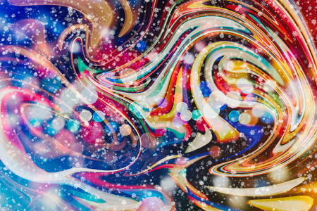 Festive Christmas background. Elegant abstract background with lights and starsの写真素材