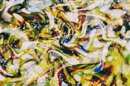 Festive Christmas background. Elegant abstract background with lights and starsの写真素材