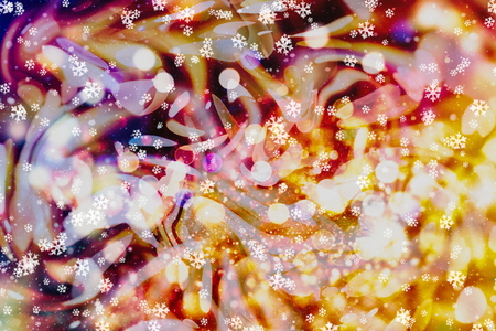 Festive Christmas background. Elegant abstract background with lights and starsの写真素材