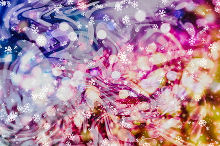 Festive Christmas background. Elegant abstract background with lights and starsの写真素材
