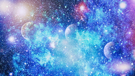 High quality space background. Bluebird Galaxy