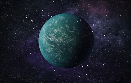 planets, stars and galaxies in outer space.の写真素材