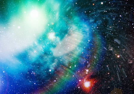 Nebula and galaxies in space.の写真素材