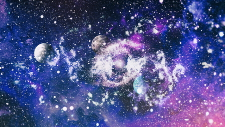 Beautiful nebula, stars and galaxies.の写真素材