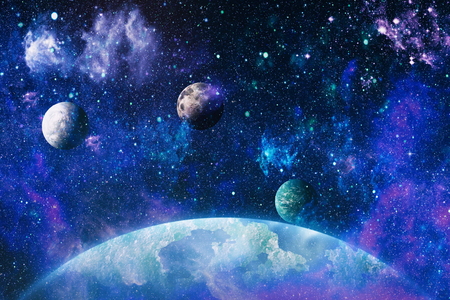 Beautiful nebula, stars and galaxies.の写真素材
