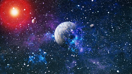 Colorful deep space. Universe concept background.の写真素材