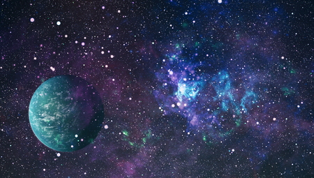Colorful deep space. Universe concept background.の写真素材