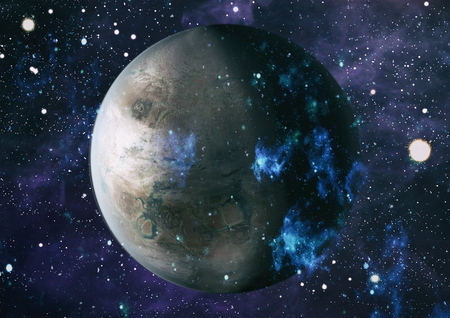 planets, stars and galaxies in outer space showing the beauty of space exploration.