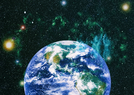 Planet Earth. Eastern hemisphere.の写真素材