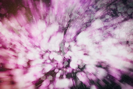 glittering shine bulbs lights background:blur of Christmas wallpaper decorations concept.holiday festival backdrop:sparkle circle lit celebrations display.の写真素材