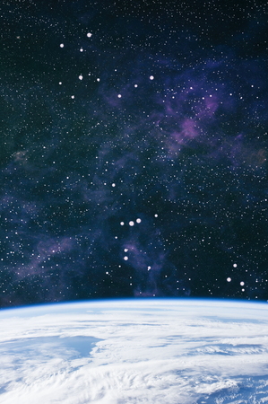 A view of space from the earth. Colorful deep space. Universe concept background.
