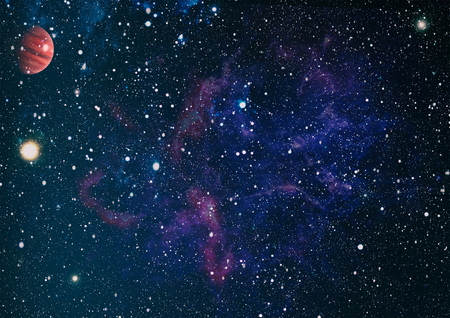 planets, stars and galaxies in outer space showing the beauty of space exploration.の写真素材