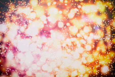 Magic Background With Color Festive background with natural bokeh and bright golden lights. Vintage Magic backgroundの写真素材