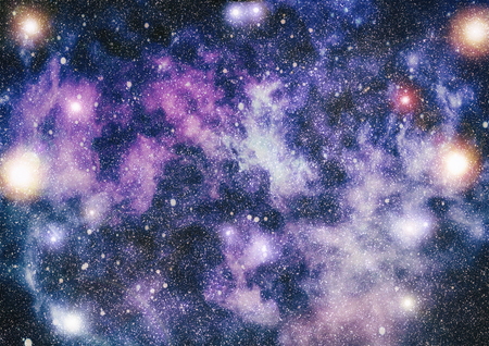 Abstraction space background for design. Mystical light .Colorful Starry Night Sky Outer Space...