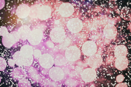 Abstract glitter lights and stars. Festive blue and white color sparkling vintage backgroundの写真素材