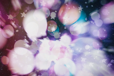 Bokeh light vintage abstract background. illustration digital.の写真素材