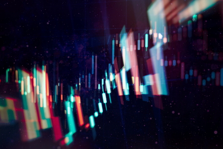 Working set for analyzing financial statistics and analyzing a market data.の写真素材