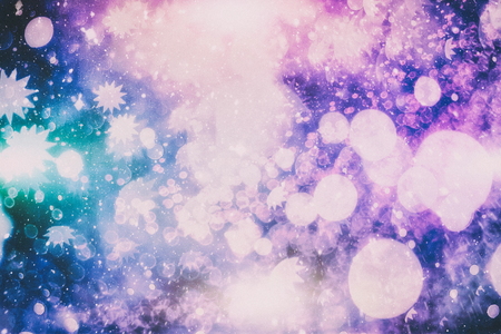 abstract background of blurred yellow lights with bokeh effect