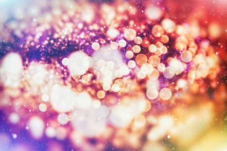 Bright light spots abstract bokeh blurred texture backgroundの写真素材