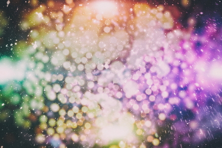 Bright light spots abstract bokeh blurred texture backgroundの写真素材