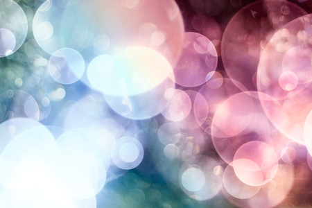 Festive Christmas background. Elegant abstract background with bokeh defocused lights and starsの写真素材