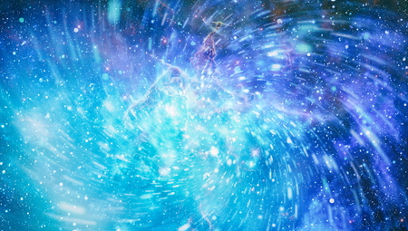 galaxy background with nebula, stardust and bright shining stars.の写真素材