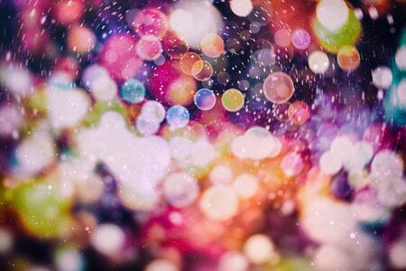 Bokeh with multi colors, festive lights bokeh background, defocused bokeh lights, blurred bokeh, bokeh light vintage background, abstract colorful defocused dot, soft focusの写真素材
