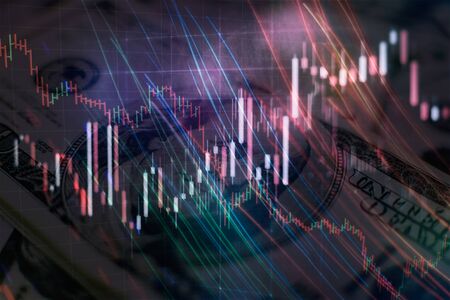 Market trading which including of corporate, fix income, bond valuation, government bond, secularization and municipal. Wealth management with risk diversification concept.の写真素材