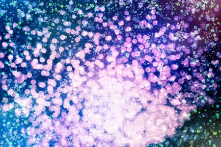 Blurred bokeh light background, Christmas and New Year holidays background