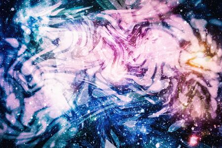 Festive Christmas background. Elegant abstract background with lights and stars