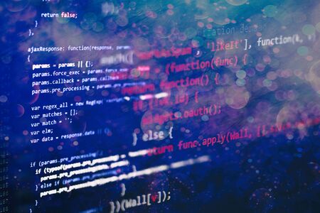 Software development. Internet security hacker prevention. SEO optimization. Modern tech.