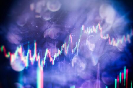 Businessman hand working on analyzing investment charts for Gold market, Forex market and Trading...