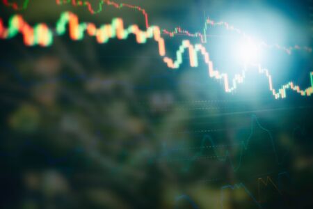 Bar graphs, Diagrams, financial figures. Forex chart. Candle stick graph chart of stock market...