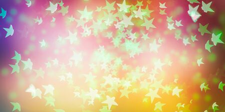 Magic Background With Color Festive background with natural bokeh and bright golden lights. Vintage Magic backgroundの写真素材