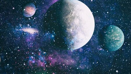 Starfield stardust and nebula space. Galaxy creative background.