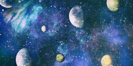 Star field in deep space many light years far from the Earth.