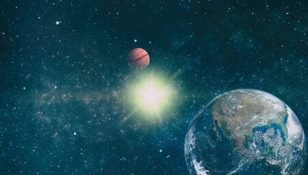 Beautiful galaxy in outer space. Black holeの写真素材
