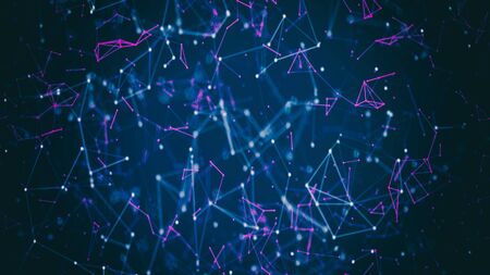 Futuristic network connection, internet, innovation and technologyの写真素材