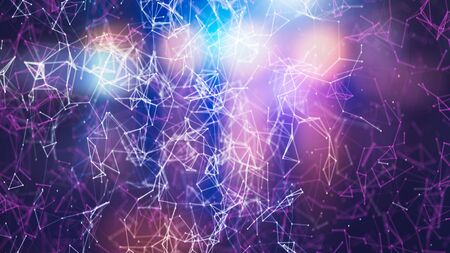 Futuristic network connection, internet, innovation and technologyの写真素材