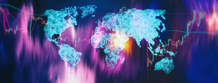 World capital finance exchange. Analysis of the global economy after the virus. Equity Investmentの写真素材