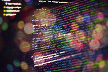 html web design code for developers and designersの写真素材