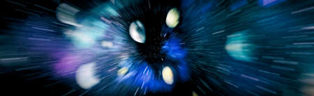 Nebula night starry sky in rainbow colors. Multicolor outer space. Star field and nebula in deep space many light years far from planet Earth.の写真素材