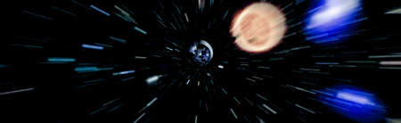 The panorama Earth from space. Beautiful planet earth. Earth planet viewed from space .の写真素材