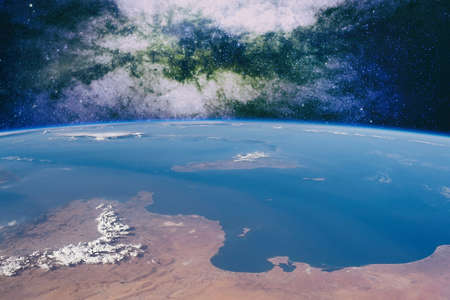 planets, stars and galaxies in outer space showing the beauty of space exploration.